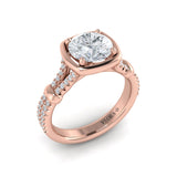 18 KT Rose Gold Engagement Rings