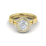 18 KT Yellow Gold Engagement Rings