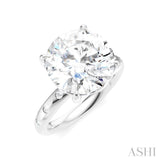 1/5 Ctw Round Shape Round Cut Diamond Semi-Mount Engagement Ring in 14K White Gold
