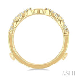 3/8 Ctw Entwined Round Cut Diamond Insert Ring in 14K Yellow Gold