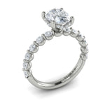 14 KT White Gold Vlora Classic Engagement Ring