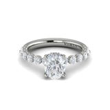 14 KT White Gold Vlora Classic Engagement Ring