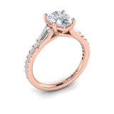 14 KT Rose Gold Vlora Classic Engagement Ring