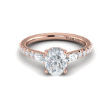 14 KT Rose Gold Vlora Classic Engagement Ring