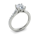 14 KT White Gold Vlora Classic Engagement Ring