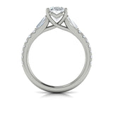 14 KT White Gold Vlora Classic Engagement Ring