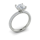 14 KT White Gold Vlora Classic Engagement Ring