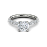 14 KT White Gold Vlora Classic Engagement Ring