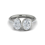 Platinum Vlora Double Engagement Ring
