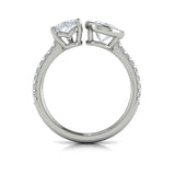 Platinum Vlora Double Engagement Ring