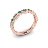 18 KT Rose Gold Vlora Stackable Band