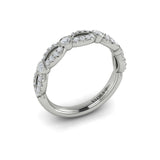 14 KT White Gold Vlora Stackable Band