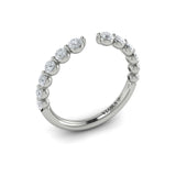 18 KT White Gold Vlora Stackable Band