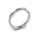 18 KT White Gold Vlora Stackable Band