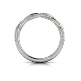 18 KT White Gold Vlora Stackable Band
