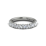 14 KT White Gold Vlora Stackable Band
