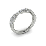 14 KT White Gold Vlora Stackable Band