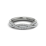 18 KT White Gold Vlora Stackable Band