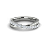 14 KT White Gold Vlora Stackable Band