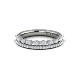 18 KT White Gold Vlora Stackable Band