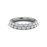 14 KT White Gold Vlora Stackable Band