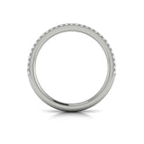 14 KT White Gold Vlora Stackable Band