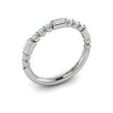 18 KT White Gold Vlora Stackable Band