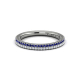18 KT White Gold Vlora Stackable Band