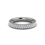 18 KT White Gold Vlora Stackable Band