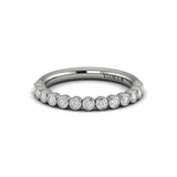 14 KT White Gold Vlora Stackable Band