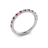 14 KT White Gold Vlora Color Band