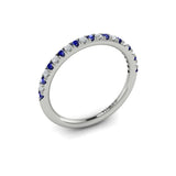14 KT White Gold Vlora Color Band