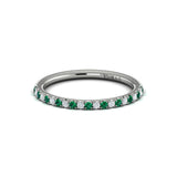 18 KT White Gold Vlora Color Band