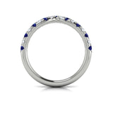 14 KT White Gold Vlora Color Band