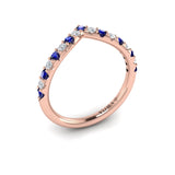 18 KT Rose Gold Vlora Color Band