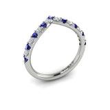 18 KT White Gold Vlora Color Band