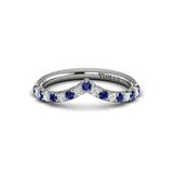 18 KT White Gold Vlora Color Band