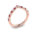 14 KT Rose Gold Vlora Color Band