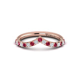 14 KT Rose Gold Vlora Color Band