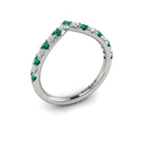 18 KT White Gold Vlora Color Band