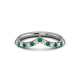 18 KT White Gold Vlora Color Band