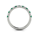 18 KT White Gold Vlora Color Band