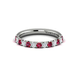 18 KT White Gold Vlora Color Band