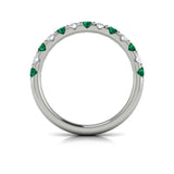 18 KT White Gold Vlora Color Band