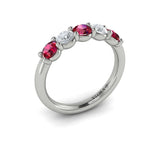 14 KT White Gold Vlora Color Band