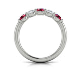 14 KT White Gold Vlora Color Band