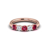 18 KT Rose Gold Vlora Color Band