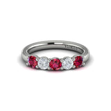 18 KT White Gold Vlora Color Band