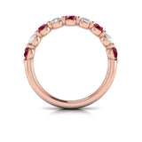 14 KT Rose Gold Vlora Color Band
