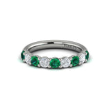 18 KT White Gold Vlora Color Band